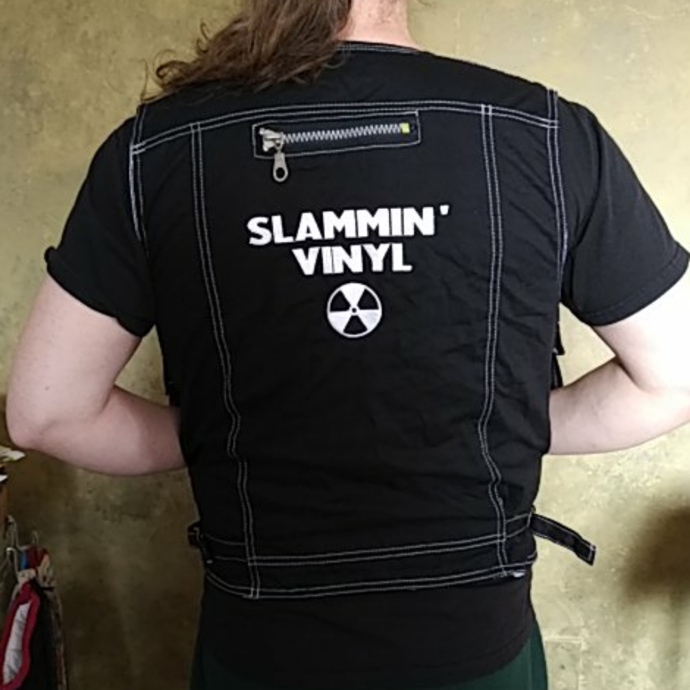 Vintage 90s RARE Slammin' Vinyl Industrial Style Rave Vest